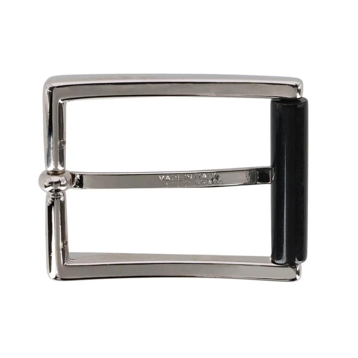 35mm Genuine Stag Horn Roller Single Pronged Brass Buckle