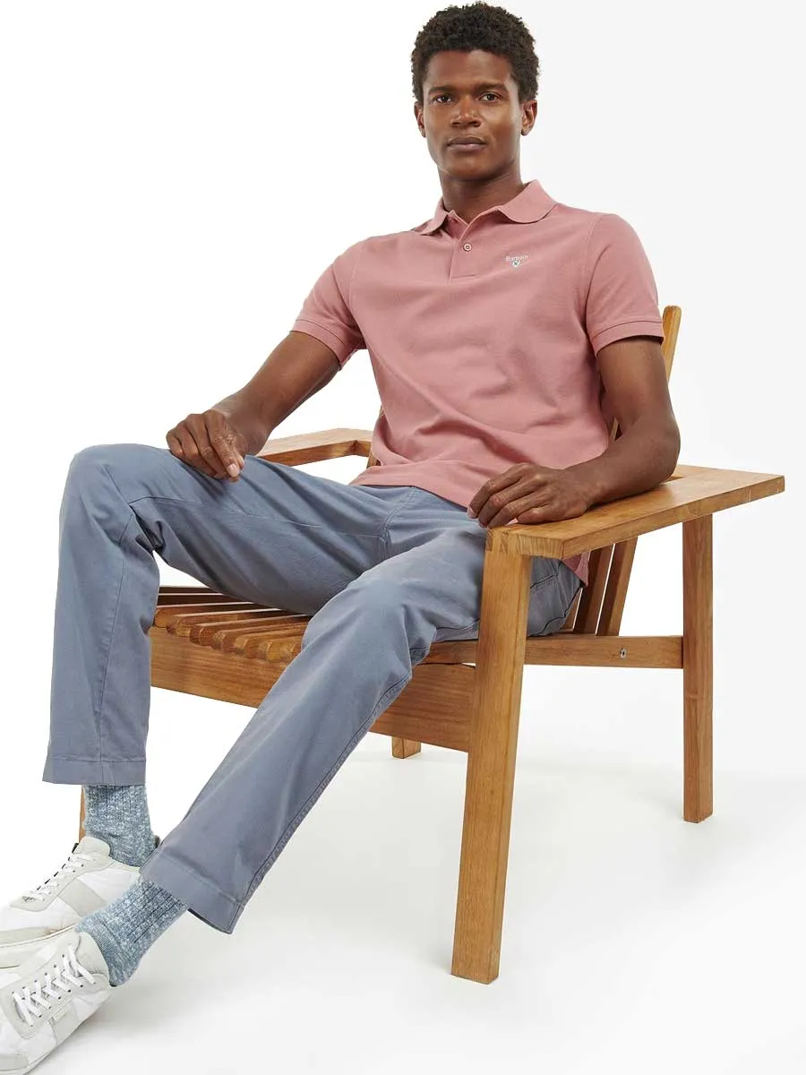 50% OFF - BARBOUR Sports Polo Shirt - Men's - Faded Pink - Size: SMALL