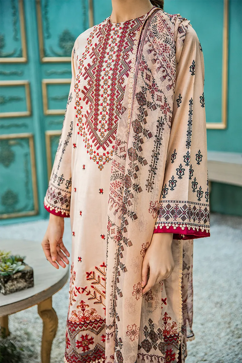 Aabyaan Luxury Lawn Collection 2021 – SEFTALI  (AL-05)
