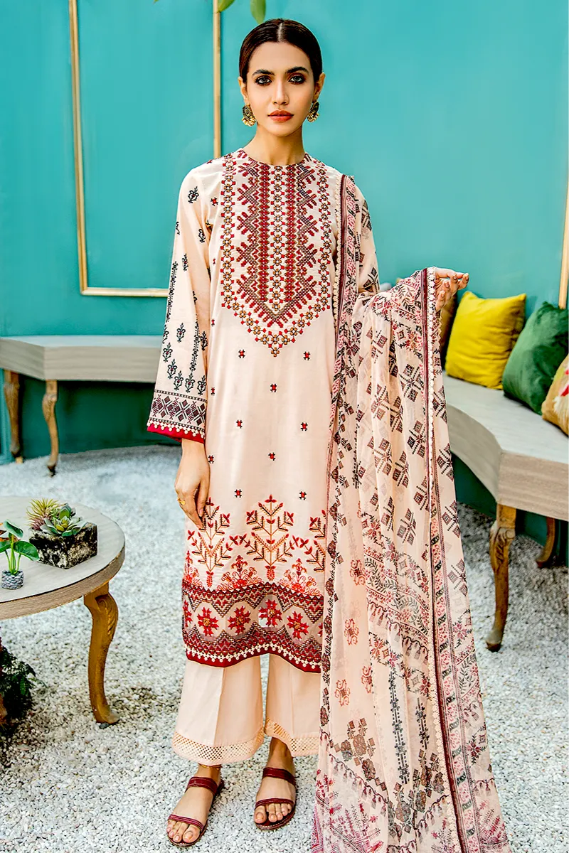 Aabyaan Luxury Lawn Collection 2021 – SEFTALI  (AL-05)