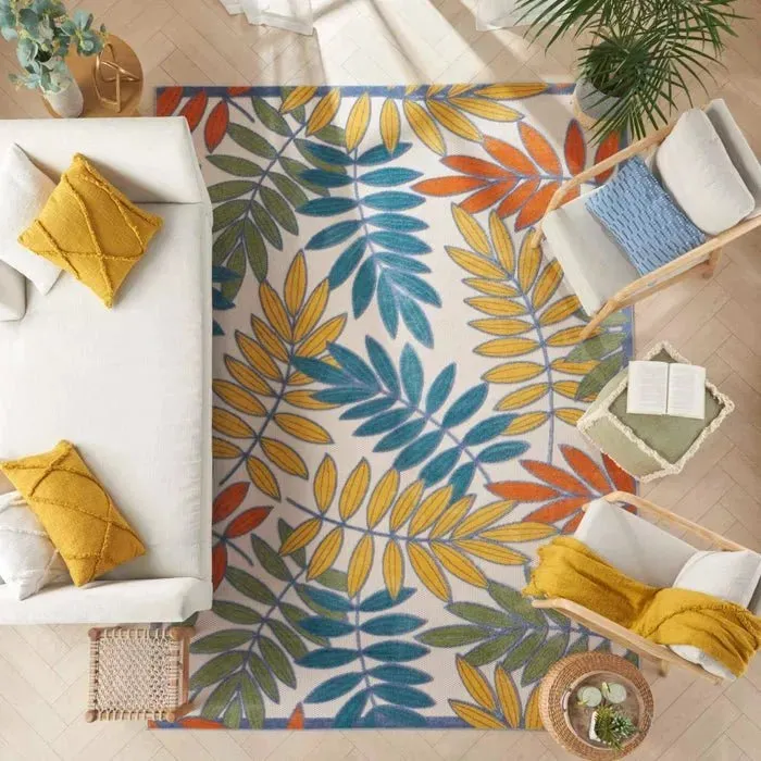 Aloha ALH18 Ivory/Multi Area Rug