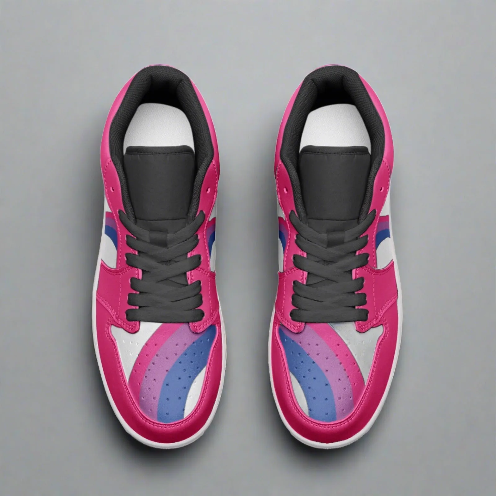 Bisexual Pride Low Top PINK Unisex Sneakers
