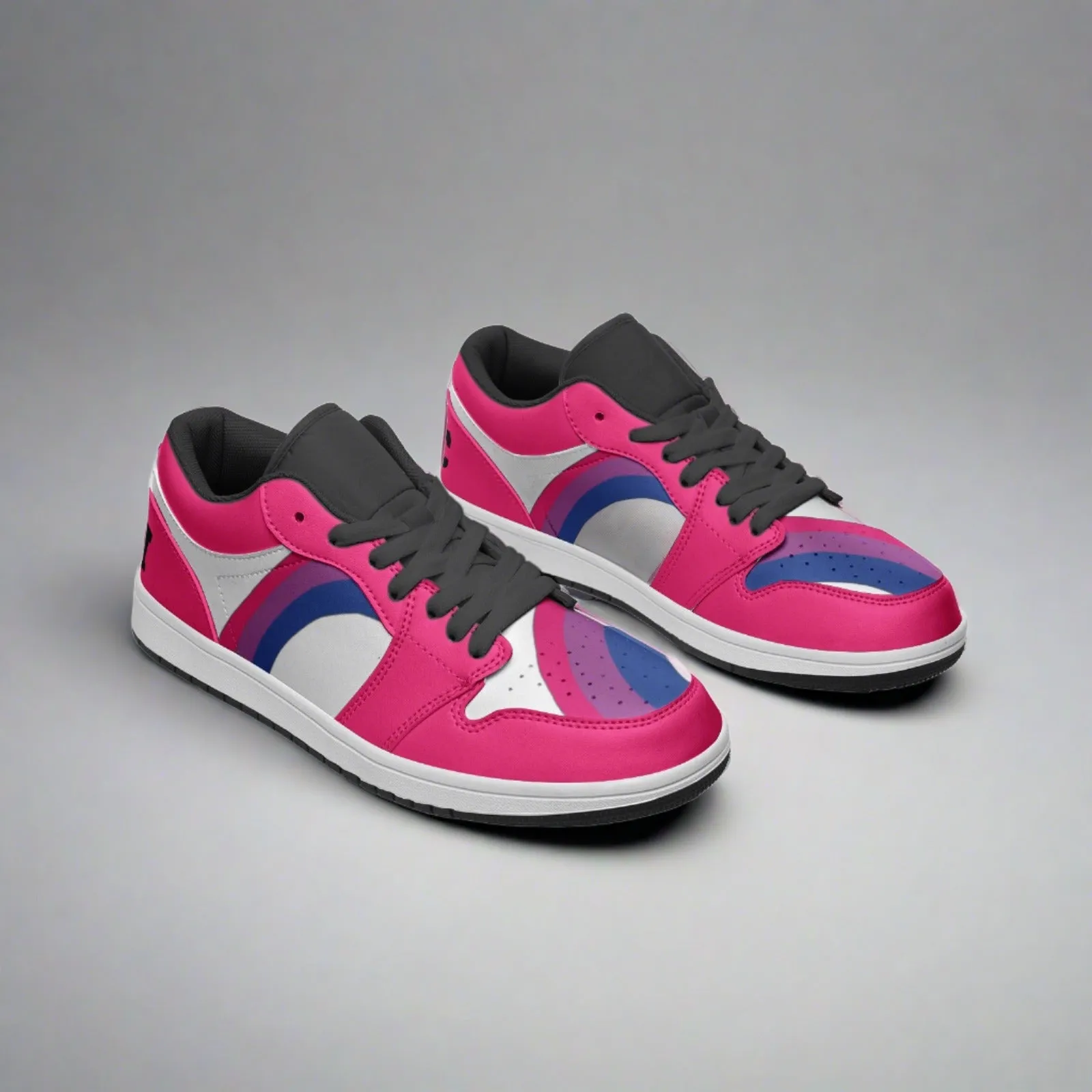 Bisexual Pride Low Top PINK Unisex Sneakers
