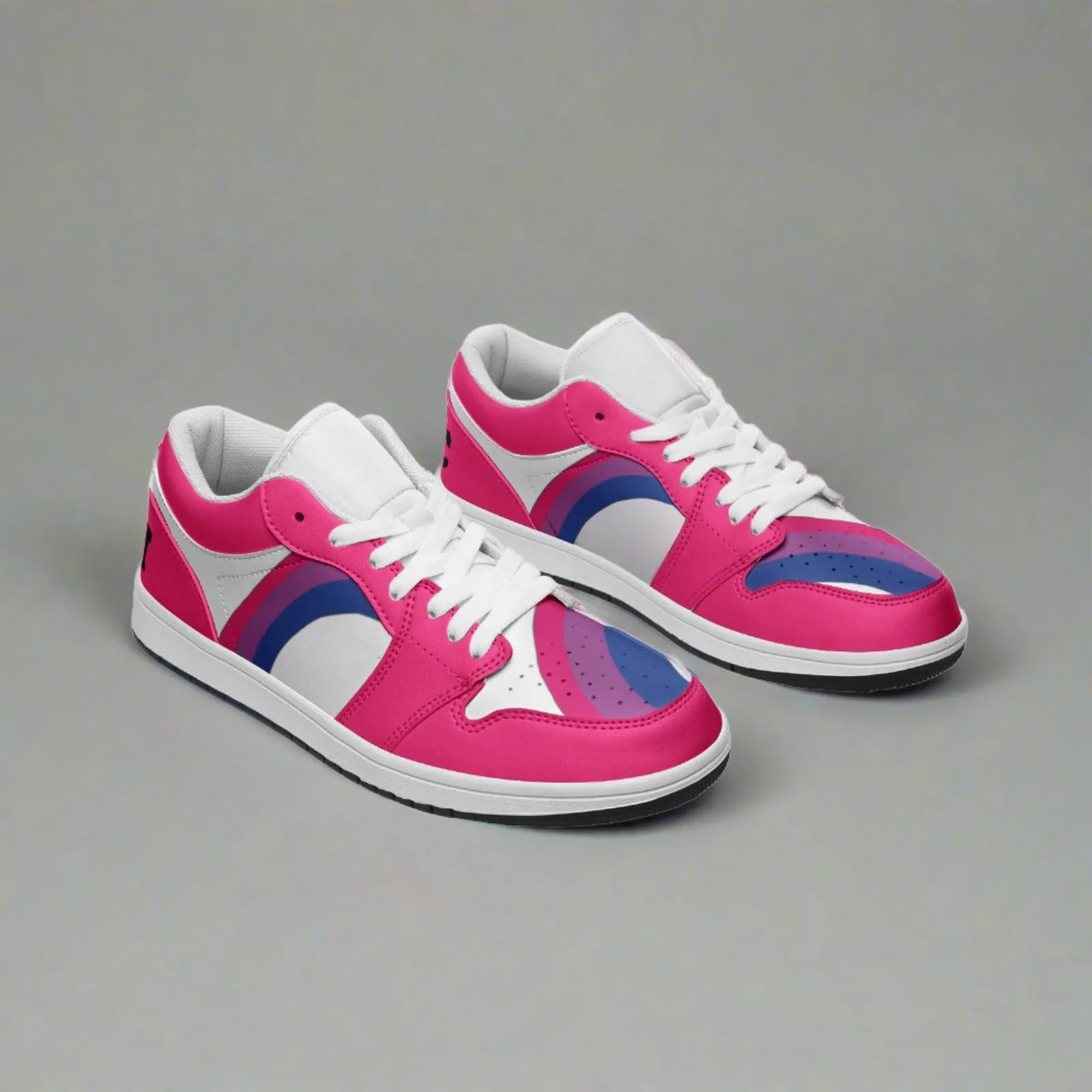 Bisexual Pride Low Top PINK Unisex Sneakers