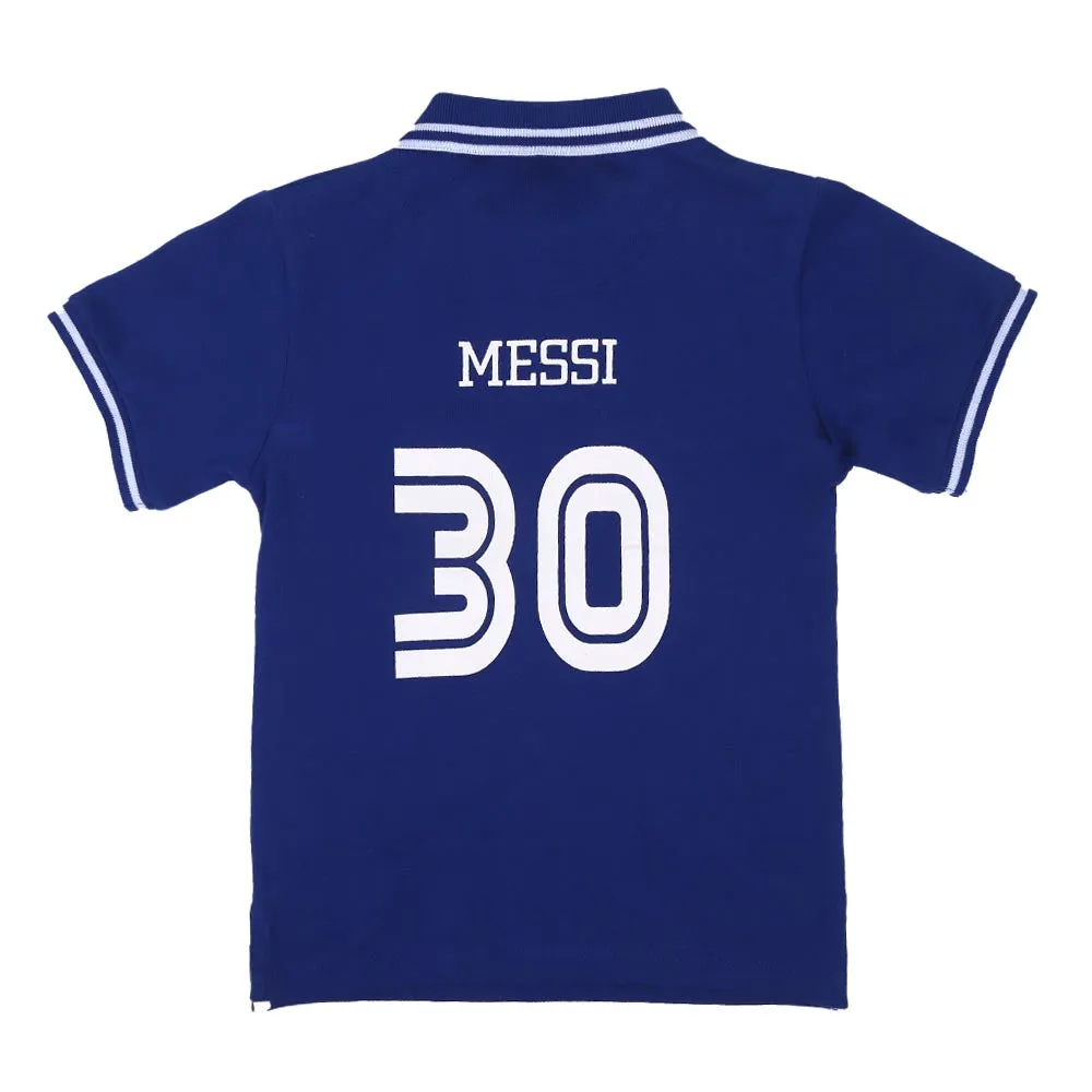 Boys Polo T-Shirt - S Blue