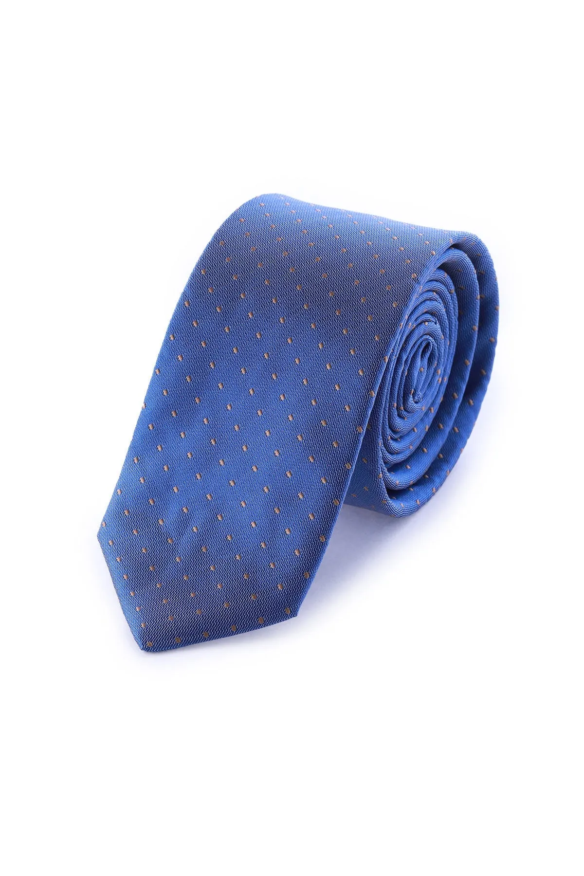 Casual 2.5-inch Slim Black Tie, Blue 6