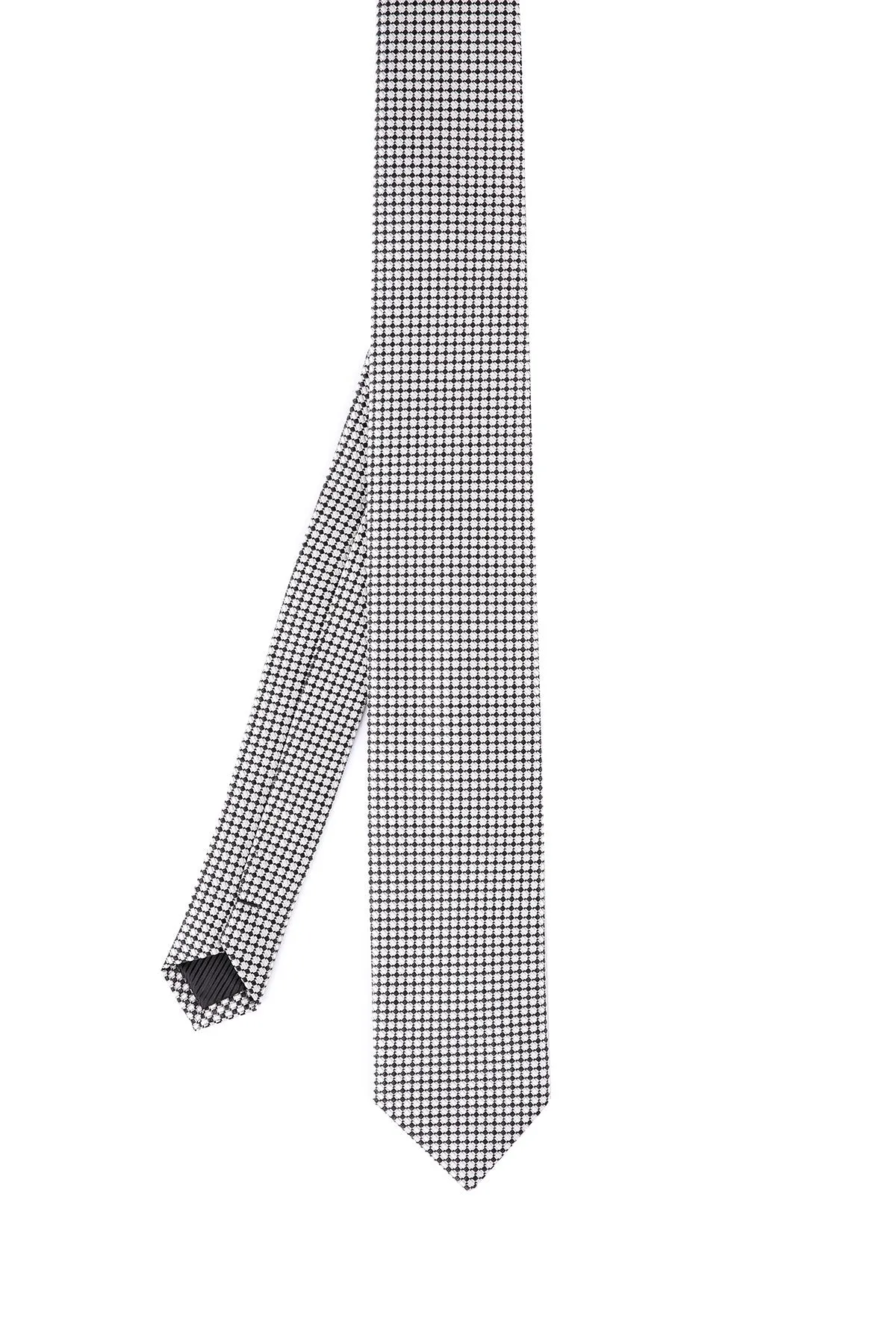 Casual 2.5-inch Slim Black Tie, Gray 1
