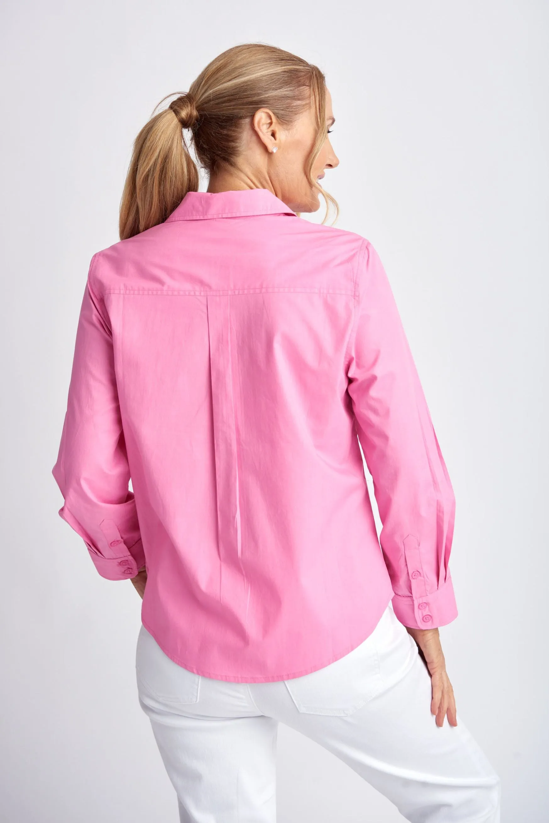 Casual Cotton Shirt Sachet Pink