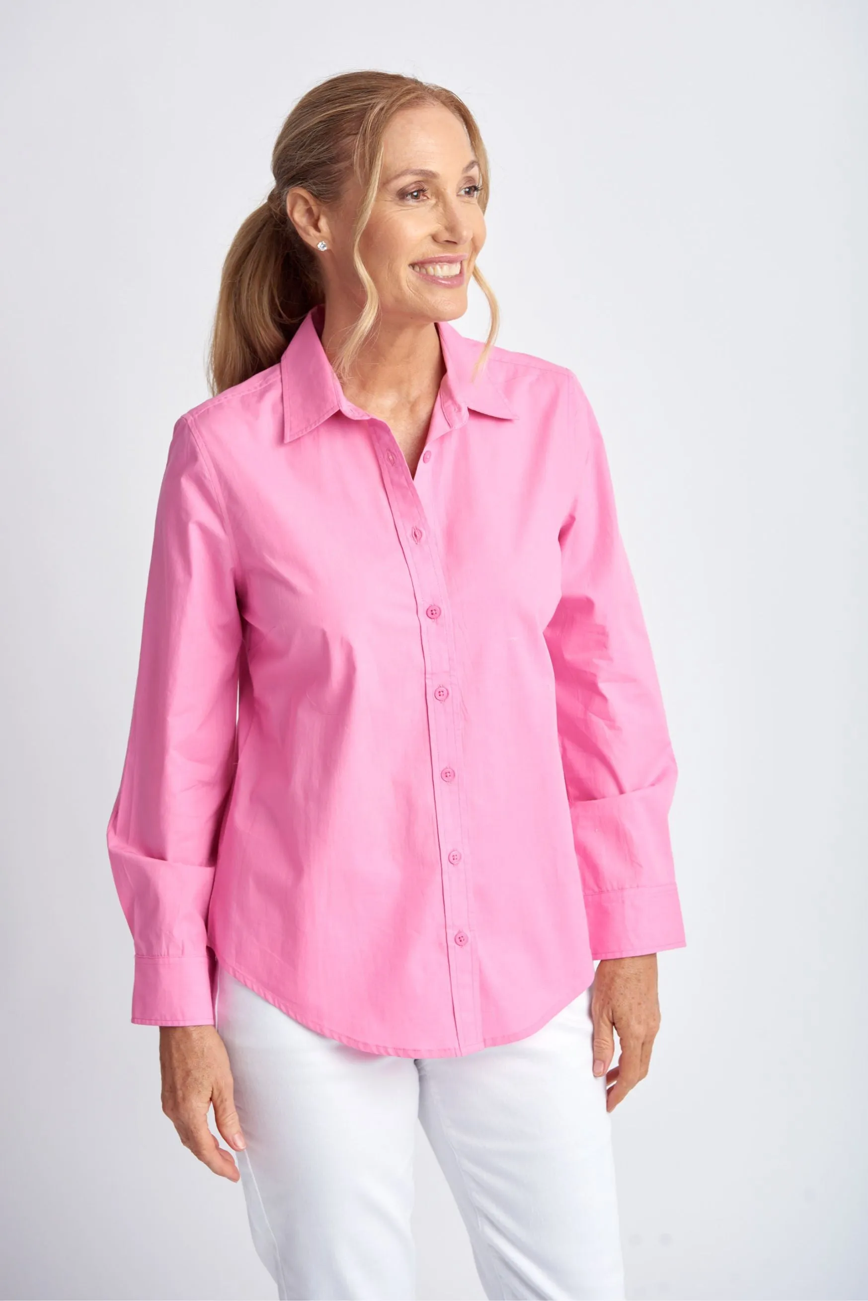 Casual Cotton Shirt Sachet Pink