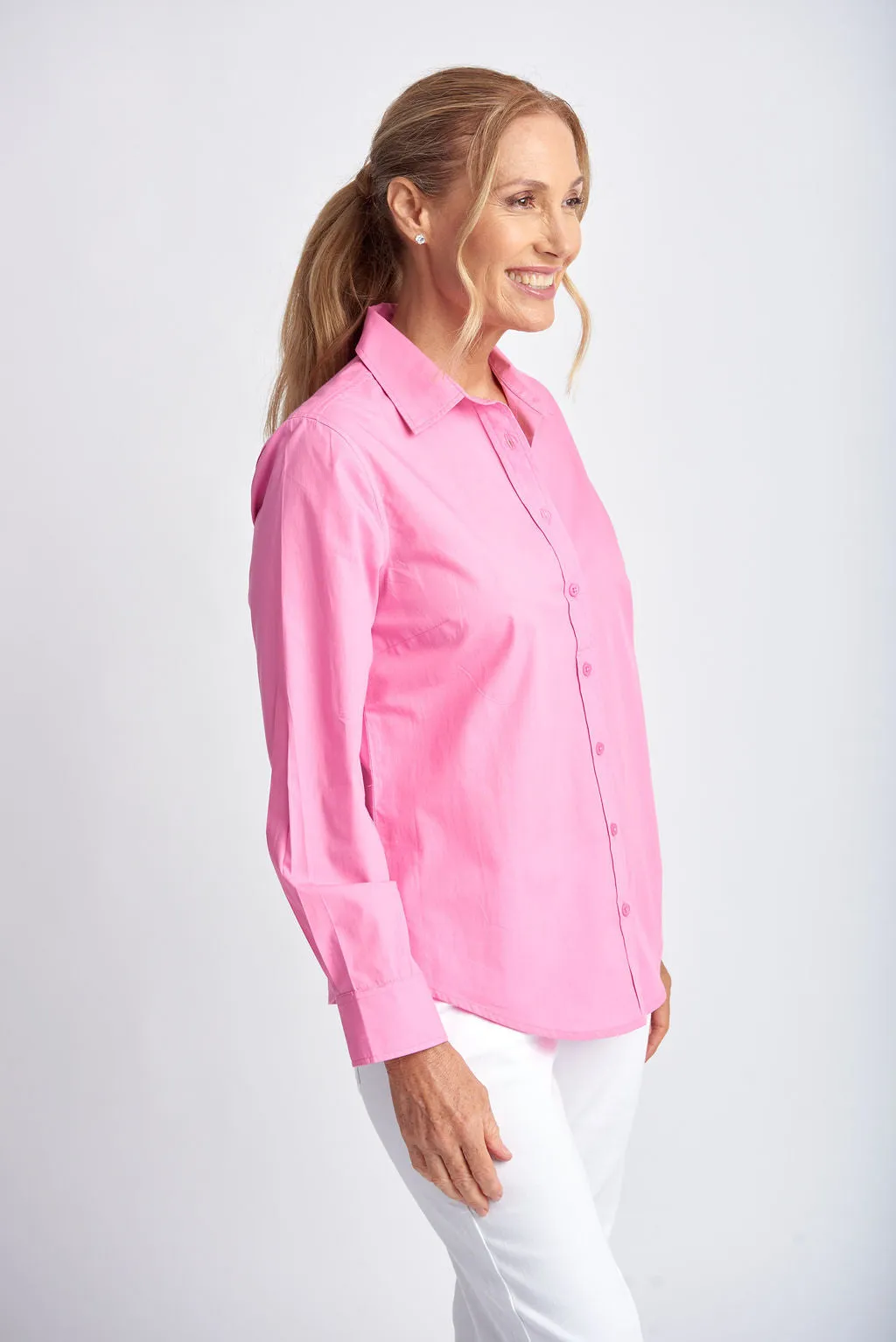 Casual Cotton Shirt Sachet Pink