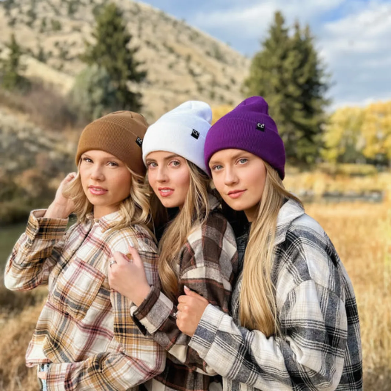 C.C Beanie Wide Cuff Winter Hat - Unisex