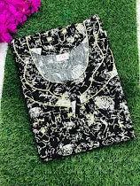 Enjoyable Black And White Colored Triangle Design Nighty For Women