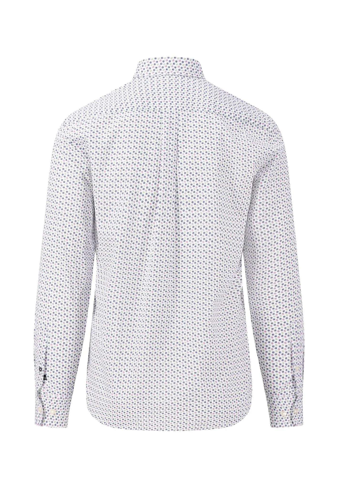 FYNCH HATTON Lavender Leaf Print Long Sleeve Shirt