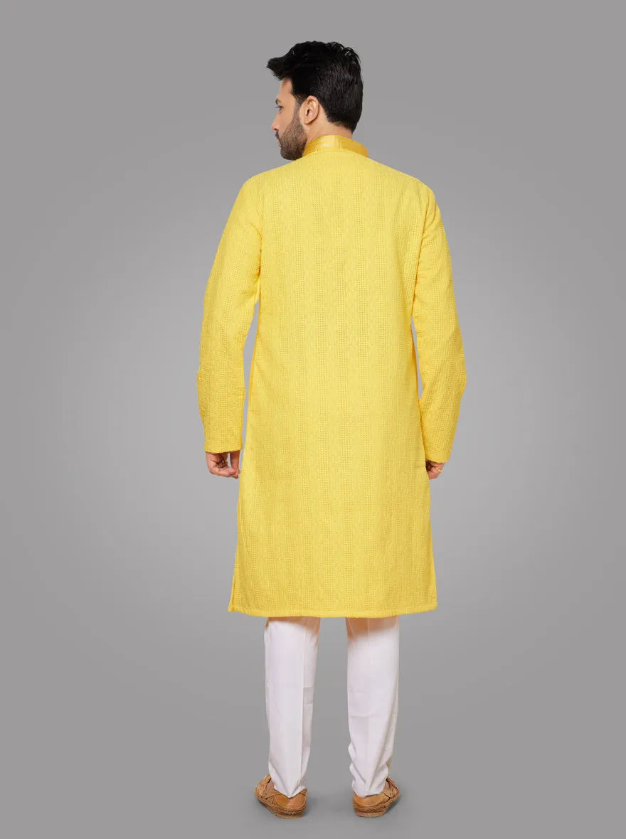 Haldi Yellow Kurta Pajama | TULA