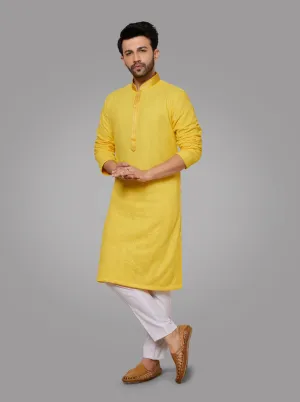 Haldi Yellow Kurta Pajama | TULA