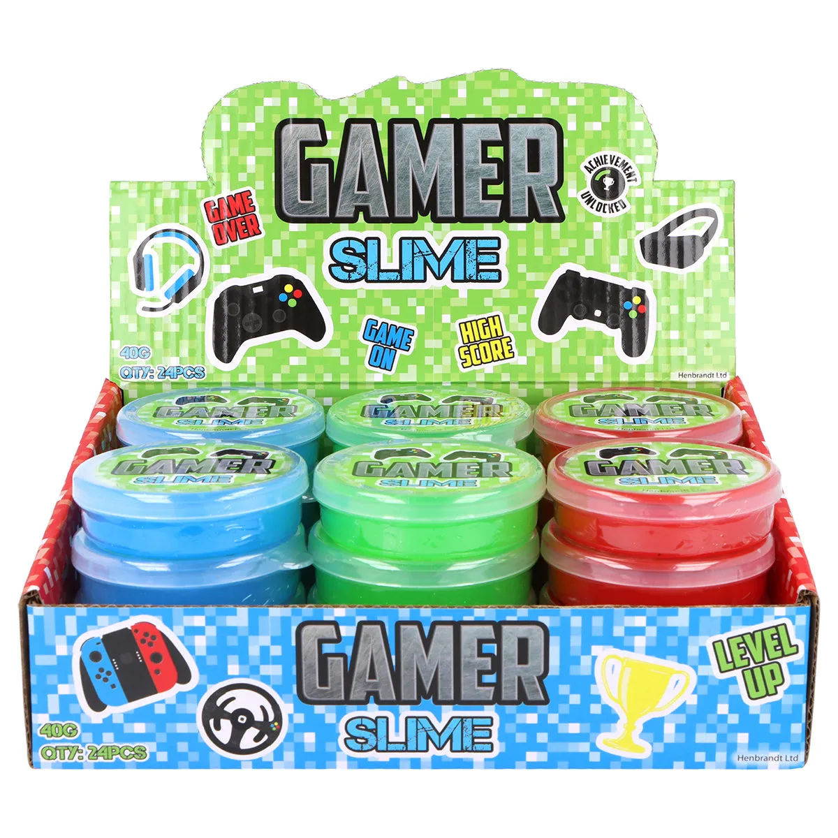 Henbrandt Gamer Slime 40g Tub (styles vary)