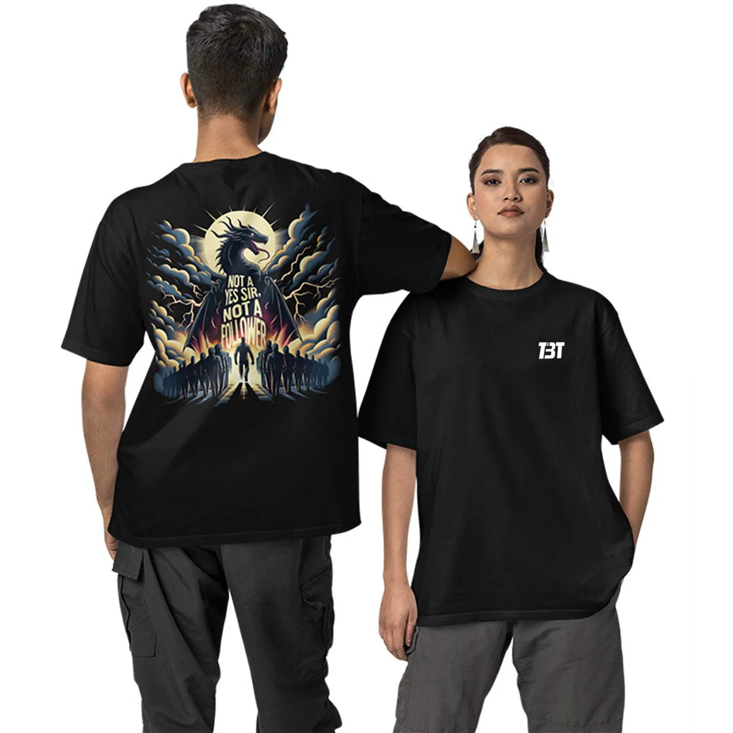 Imagine Dragons Oversized T shirt - Not A Yes Sir, Not A Follower