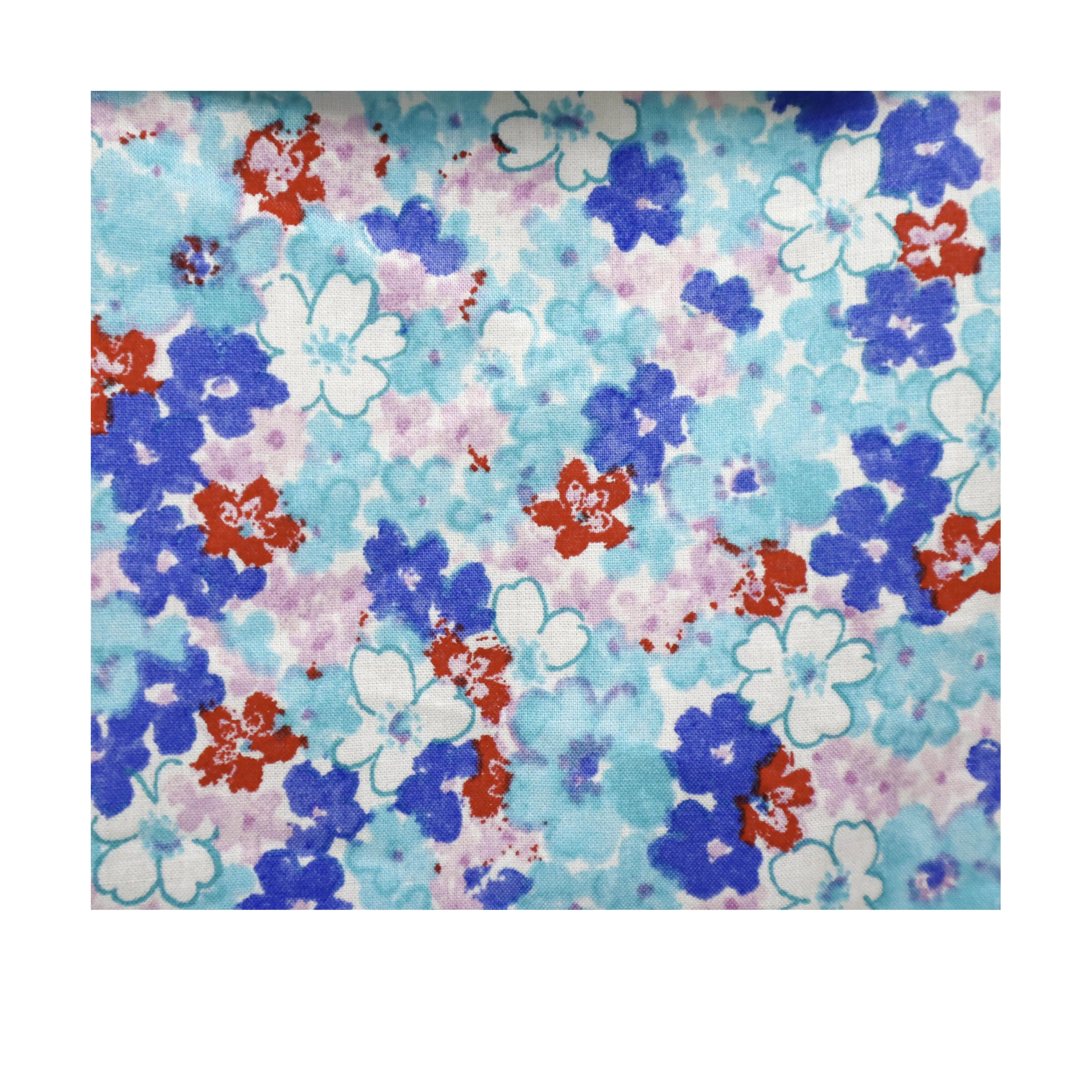 Kidscapade P. Square Neck with Ruffles Dress with Adjustable Strap and Floral Print - Aqua Blue