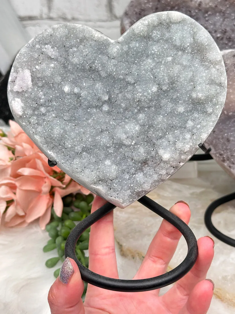 Large Quartz Heart Displays