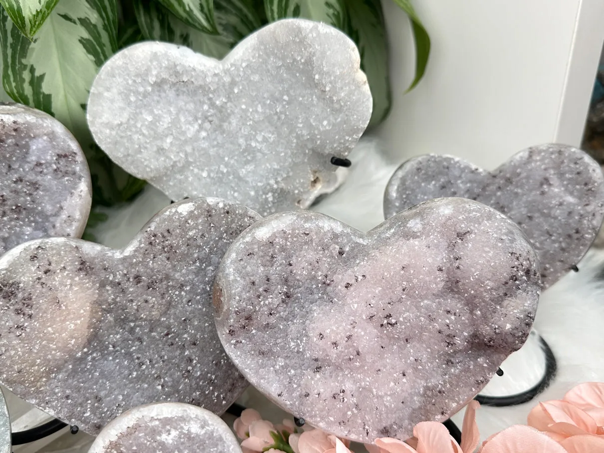 Large Quartz Heart Displays