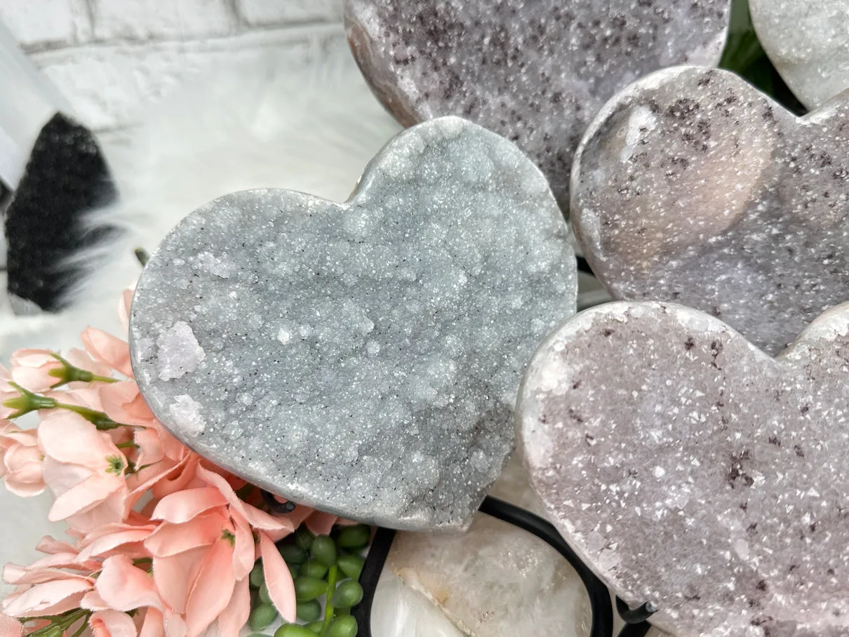 Large Quartz Heart Displays