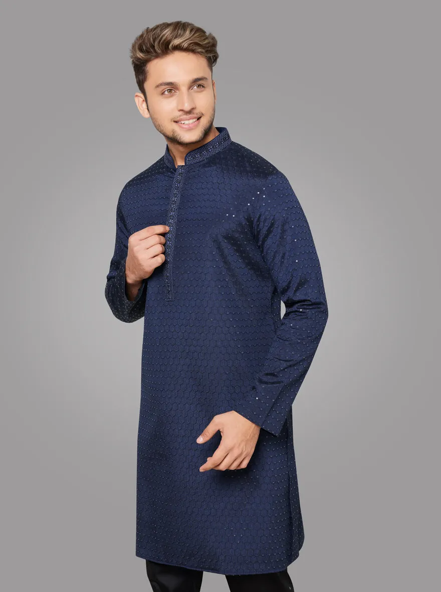 Navy Blue Kurta Pajama | TULA