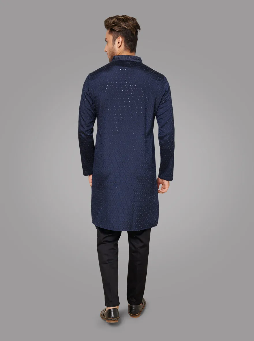 Navy Blue Kurta Pajama | TULA
