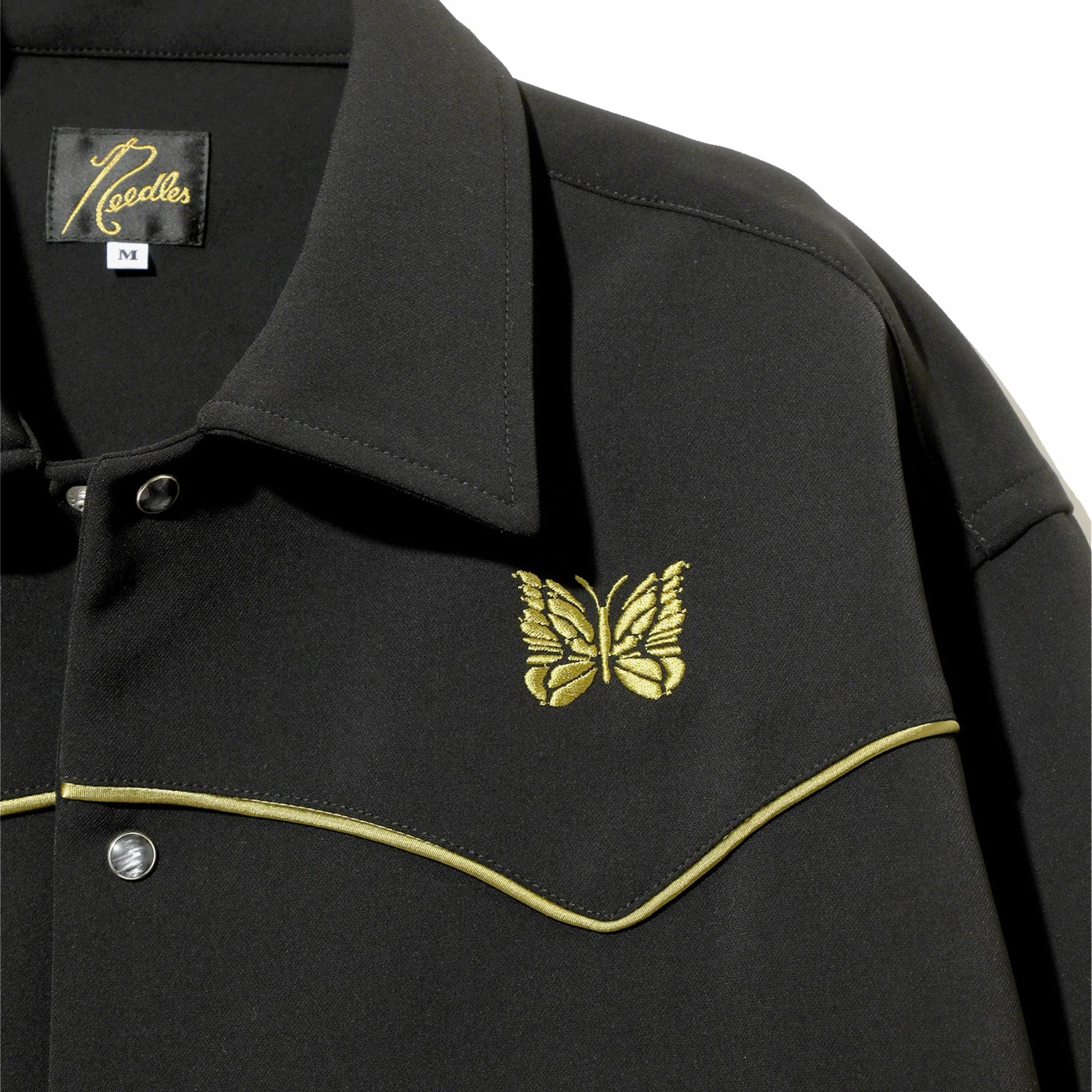 Needles Piping Cowboy Jacket - PE/PU Double Cloth (Black)