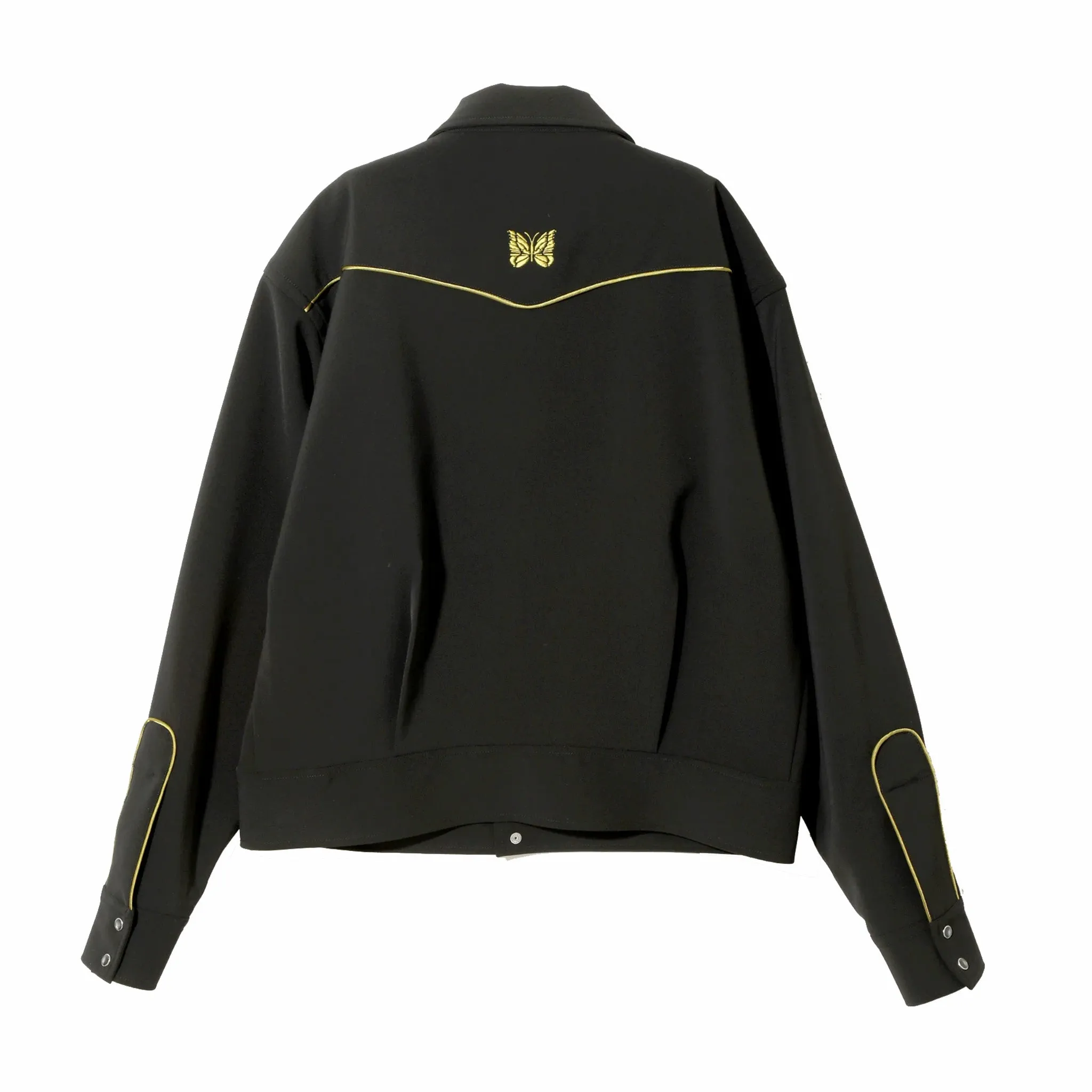 Needles Piping Cowboy Jacket - PE/PU Double Cloth (Black)