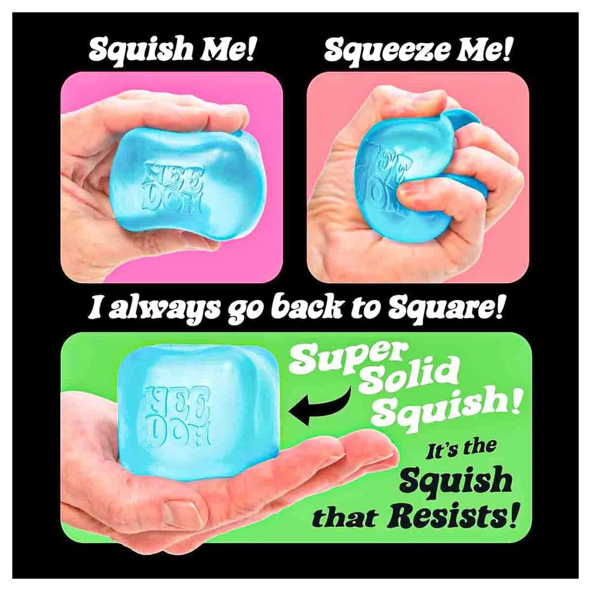 NeeDoh Nice Cube Fidget Toy (styles vary)