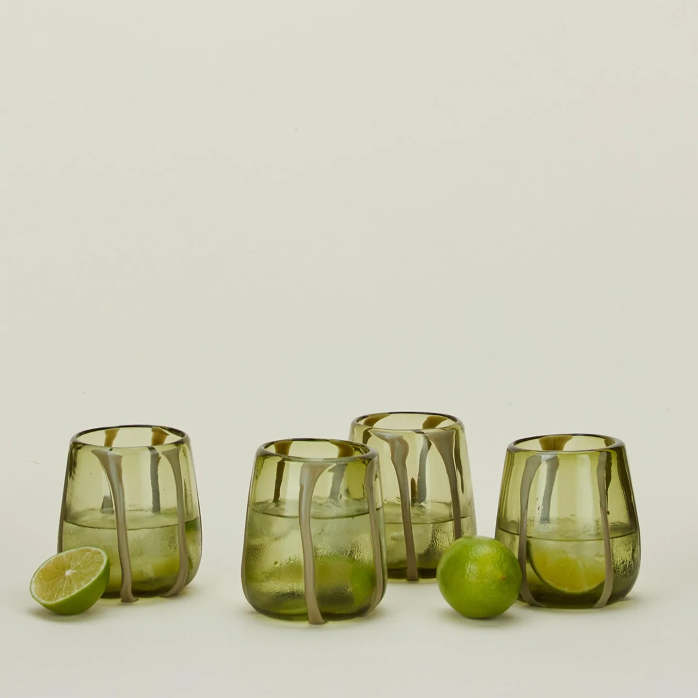 Olivia Striped Glass, Set of 4