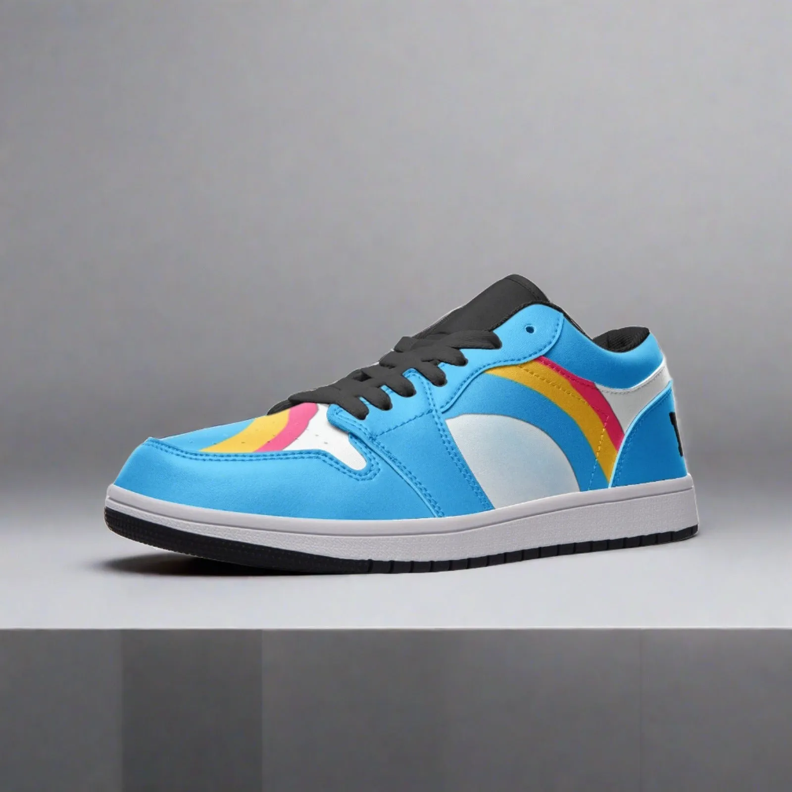 Pansexual Pride Low Top Baby Blue Unisex Sneakers
