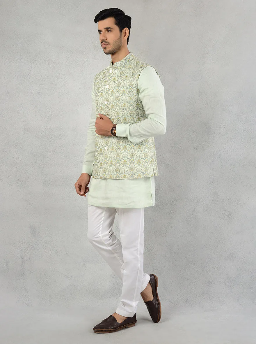 Pista  Kurta Set with Koti | TULA