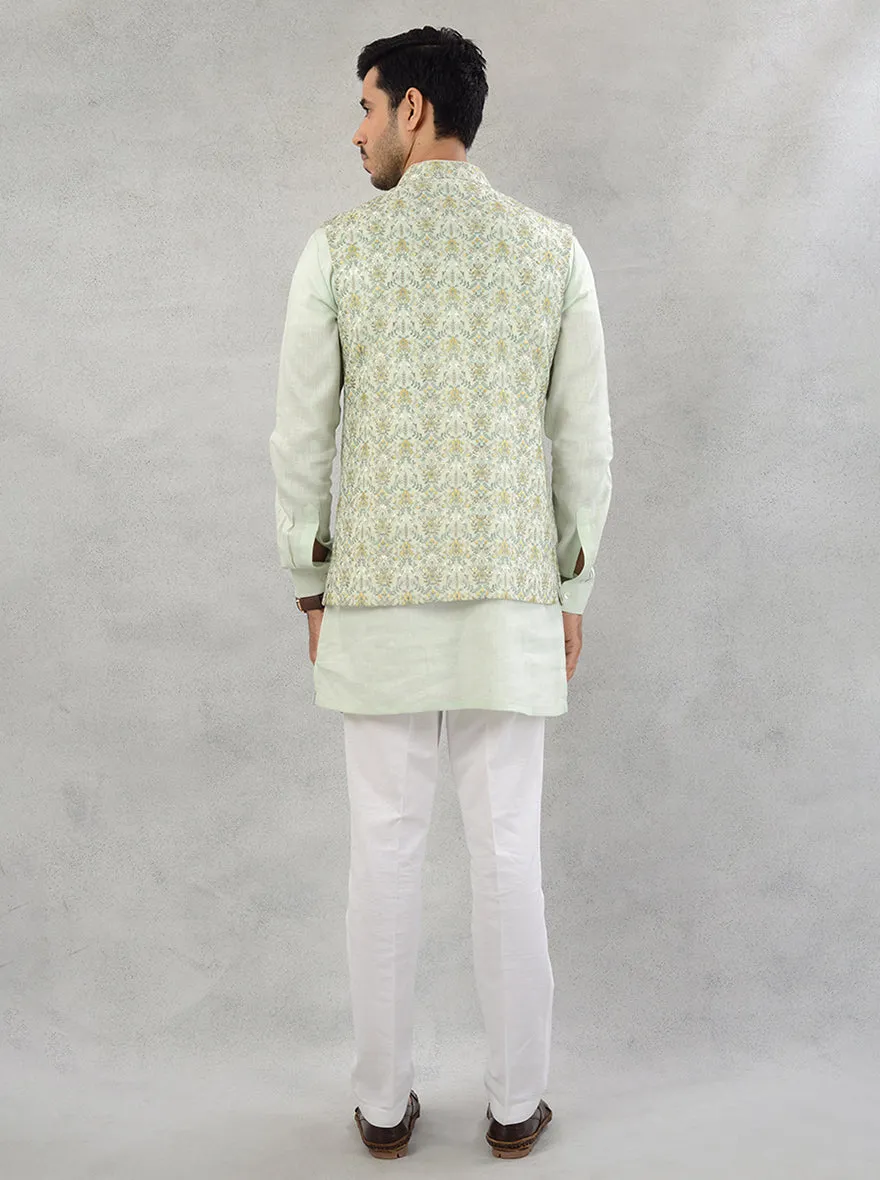 Pista  Kurta Set with Koti | TULA