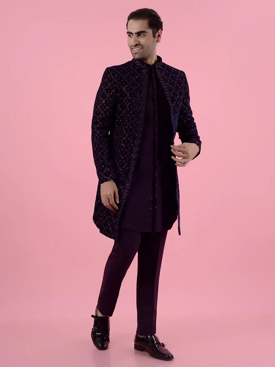 Purple Indowestern | JadeBlue