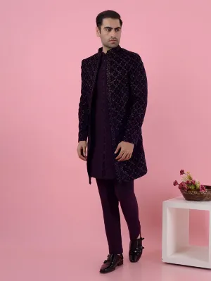 Purple Indowestern | JadeBlue