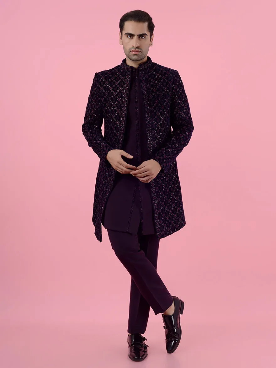 Purple Indowestern | JadeBlue