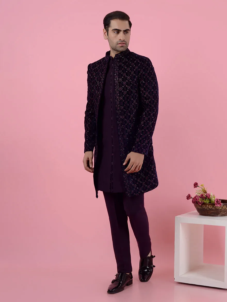 Purple Indowestern | JadeBlue