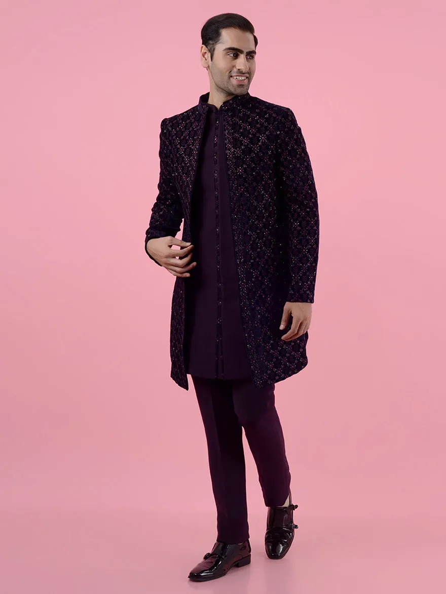 Purple Indowestern | JadeBlue