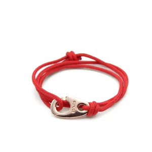Red Brummel Hook - Rope Bracelet