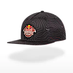 Red Bull Rampage Black Contour Flat Cap