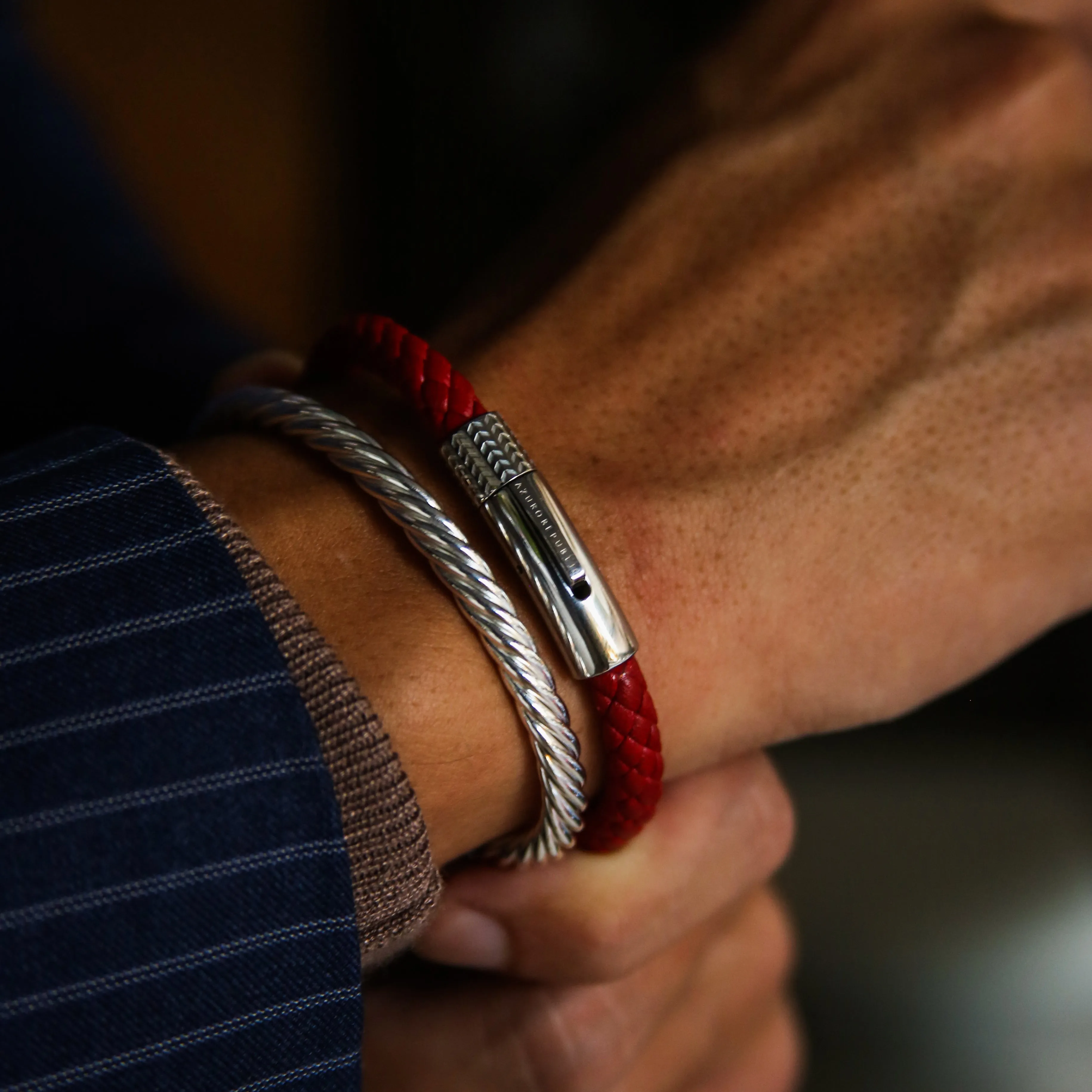Red Leather Bracelet