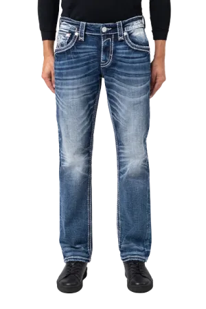 Rock Revival Men's Finley Straight Fit Jeans