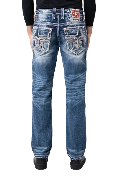 Rock Revival Men's Finley Straight Fit Jeans