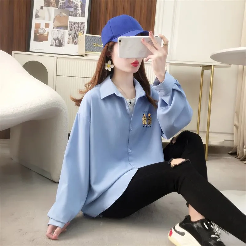 Solid Sun Protection Fiber Figure Shirt