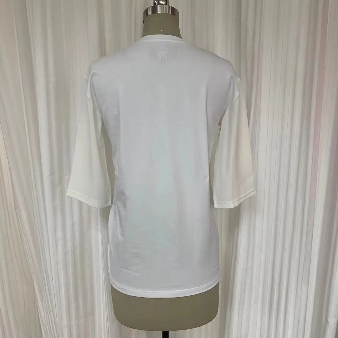 T-shirt #LPRTS2206 - with white magnolia patch