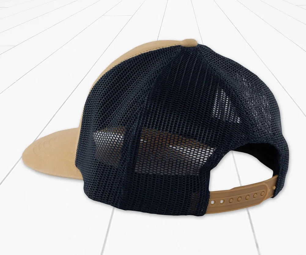 Trucker Hat Classic Snapback in Khaki by Southern Marsh