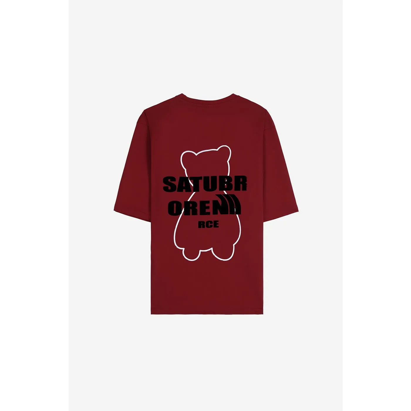 Whatever Graphic Red Oversized Tshirt